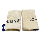 ルイ・ヴィトン LOUIS VUITTON ランアウェイライン　ローカットスニーカー G01201 ブルー スエード メンズ スニーカー