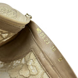 クリスチャン・ディオール Christian Dior Naughtily D レースショートブーツ KDI850ROY ベージュ スエード レディース ブーツ