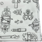 エルメス HERMES フェロヌリープリントショートパンツ 6E4417DG ホワイト コットン レディース ショートパンツ