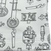 エルメス HERMES フェロヌリープリントショートパンツ 6E4417DG ホワイト コットン レディース ショートパンツ