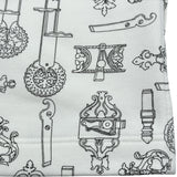 エルメス HERMES フェロヌリープリントショートパンツ 6E4417DG ホワイト コットン レディース ショートパンツ