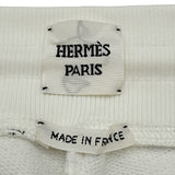 エルメス HERMES フェロヌリープリントショートパンツ 6E4417DG ホワイト コットン レディース ショートパンツ