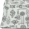 エルメス HERMES フェロヌリープリントショートパンツ 6E4417DG ホワイト コットン レディース ショートパンツ