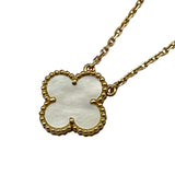 ヴァンクリーフ＆アーペル Van Cleef & Arpels ヴィンテージアルハンブラネックレス ゴールド Au750 マザーオブパール ジュエリー
