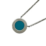 ティファニー TIFFANY＆CO TTWOサークルネックレス ホワイトゴールド Au750 ターコイズ ジュエリー