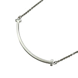 ティファニー TIFFANY＆CO Tスマイルネックレス スモール ホワイトゴールド Au750 ジュエリー