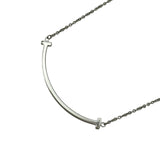 ティファニー TIFFANY＆CO Tスマイルネックレス スモール ホワイトゴールド Au750 ジュエリー