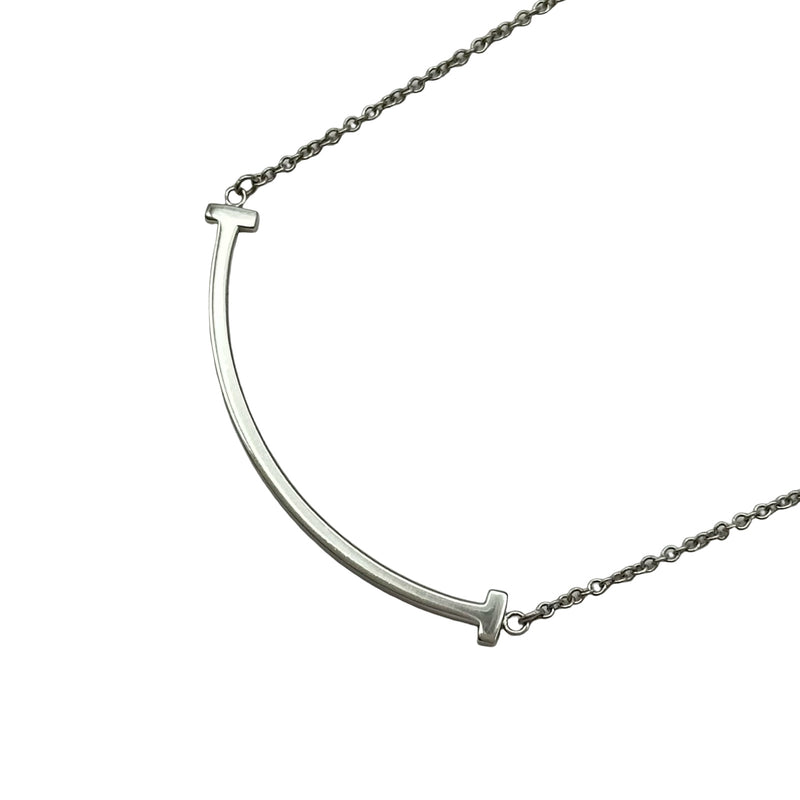 ティファニー TIFFANY＆CO Tスマイルネックレス スモール ホワイト