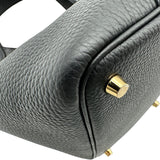 エルメス HERMES ピコタンロックPM K刻 ブラック ゴールド金具 トリヨン レディース ハンドバッグ