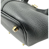 エルメス HERMES ピコタンロックPM K刻 ブラック ゴールド金具 トリヨン レディース ハンドバッグ