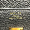 エルメス HERMES バーキン25 G刻 ブラック ゴールド金具 トゴ レディース ハンドバッグ