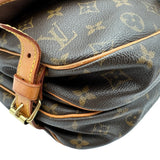 ルイ・ヴィトン LOUIS VUITTON ソミュール30 M42256 ブラウン モノグラム/レザー レディース ショルダーバッグ