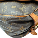 ルイ・ヴィトン LOUIS VUITTON ソミュール30 M42256 ブラウン モノグラム/レザー レディース ショルダーバッグ