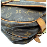 ルイ・ヴィトン LOUIS VUITTON ソミュール30 M42256 ブラウン モノグラム/レザー レディース ショルダーバッグ