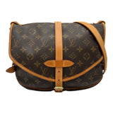 ルイ・ヴィトン LOUIS VUITTON ソミュール30 M42256 ブラウン モノグラム/レザー レディース ショルダーバッグ