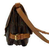ルイ・ヴィトン LOUIS VUITTON ソミュール30 M42256 ブラウン モノグラム/レザー レディース ショルダーバッグ