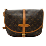 ルイ・ヴィトン LOUIS VUITTON ソミュール30 M42256 ブラウン モノグラム/レザー レディース ショルダーバッグ