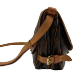 ルイ・ヴィトン LOUIS VUITTON ソミュール30 M42256 ブラウン モノグラム/レザー レディース ショルダーバッグ