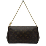 ルイ・ヴィトン LOUIS VUITTON フェイボリットMM M40718 ブラウン モノグラム/レザー レディース ショルダーバッグ