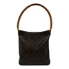 ルイ・ヴィトン LOUIS VUITTON ルーピングGM M51145 ブラウン モノグラム/レザー レディース ショルダーバッグ