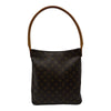 ルイ・ヴィトン LOUIS VUITTON ルーピングGM M51145 ブラウン モノグラム/レザー レディース ショルダーバッグ