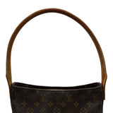 ルイ・ヴィトン LOUIS VUITTON ルーピングGM M51145 ブラウン モノグラム/レザー レディース ショルダーバッグ