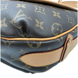 ルイ・ヴィトン LOUIS VUITTON トゥラムGM M40075 ブラウン モノグラム/レザー レディース ショルダーバッグ