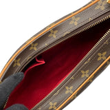 ルイ・ヴィトン LOUIS VUITTON クロワッサンMM M51512 ブラウン モノグラム/レザー レディース ショルダーバッグ