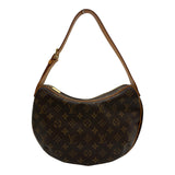 ルイ・ヴィトン LOUIS VUITTON クロワッサンMM M51512 ブラウン モノグラム/レザー レディース ショルダーバッグ
