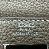 エルメス HERMES ケリー28 内縫い D刻 エトゥープ シルバー金具 トゴ レディース ショルダーバッグ