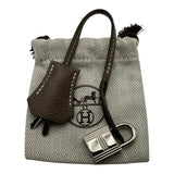 エルメス HERMES ケリー28 内縫い D刻 エトゥープ シルバー金具 トゴ レディース ショルダーバッグ