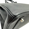 エルメス HERMES バーキン35 □M刻 ブラック シルバー金具 エプソン レディース ハンドバッグ