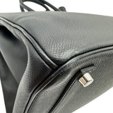 エルメス HERMES バーキン35 □M刻 ブラック シルバー金具 エプソン レディース ハンドバッグ