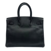 エルメス HERMES バーキン35 □M刻 ブラック シルバー金具 エプソン レディース ハンドバッグ