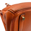 エルメス HERMES オータクロア32 □E刻 オレンジ ゴールド金具 トゴ ユニセックス ハンドバッグ
