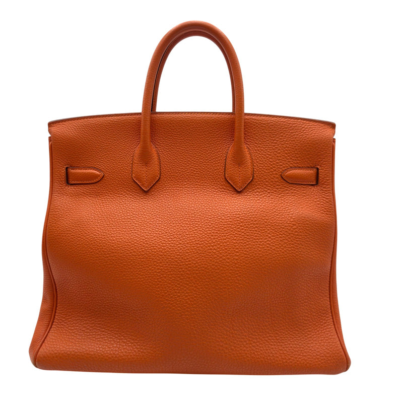 エルメス HERMES オータクロア32 □E刻 オレンジ ゴールド金具 トゴ