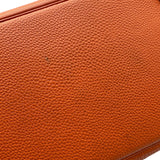 エルメス HERMES オータクロア32 □E刻 オレンジ ゴールド金具 トゴ ユニセックス ハンドバッグ