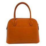 エルメス HERMES ボリード27 オレンジ シルバー金具 シャモニー レディース ショルダーバッグ