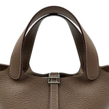 エルメス HERMES ピコタンロックPM U刻 エトゥープ シルバー金具 トリヨン レディース ハンドバッグ