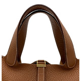 エルメス HERMES ピコタンロックPM U刻 ゴールド ゴールド金具 トリヨン レディース ハンドバッグ