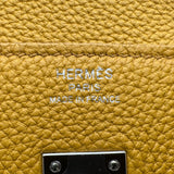 エルメス HERMES バーキン25 C刻 ジョーヌアンブル シルバー金具 トゴ レディース ハンドバッグ