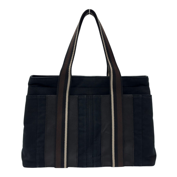 エルメス HERMES トロカホリゾンタルMM ブラック トワル/レザー メンズ トートバッグ エルメス HERMES トロカホリゾンタルMM ブラック トワル/レザー メンズ
