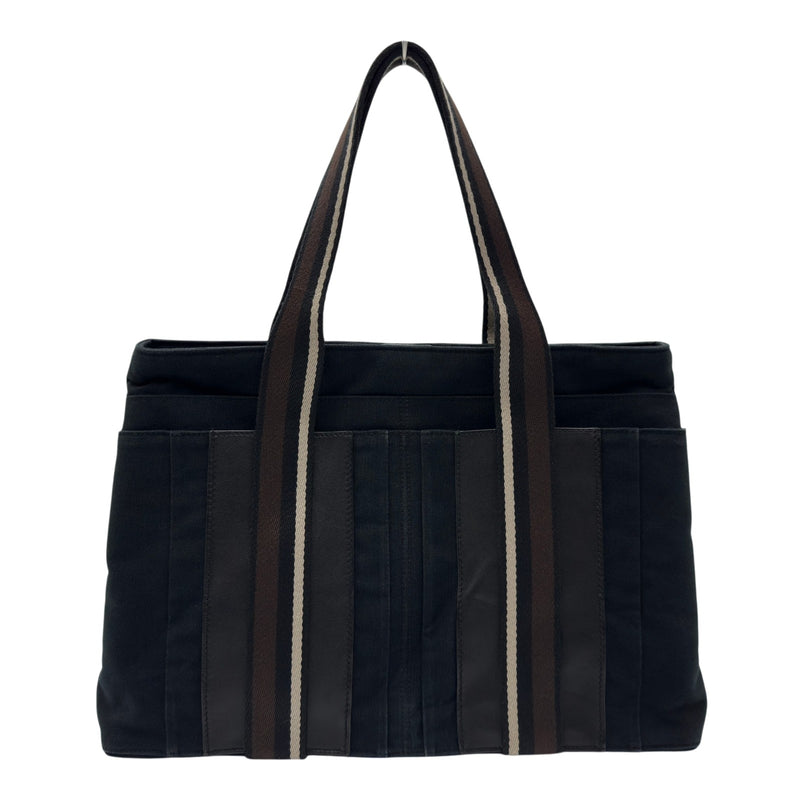 エルメス HERMES トロカホリゾンタルMM ブラック トワル/レザー メンズ