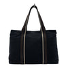 エルメス HERMES トロカホリゾンタルMM ブラック トワル/レザー メンズ トートバッグ