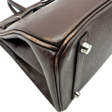 エルメス HERMES バーキン30 □K刻 ショコラ シルバー金具 エプソン レディース ハンドバッグ
