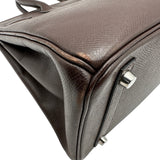 エルメス HERMES バーキン30 □K刻 ショコラ シルバー金具 エプソン レディース ハンドバッグ