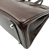 エルメス HERMES バーキン30 □K刻 ショコラ シルバー金具 エプソン レディース ハンドバッグ