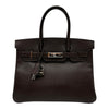 エルメス HERMES バーキン30 □K刻 ショコラ シルバー金具 エプソン レディース ハンドバッグ