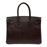 エルメス HERMES バーキン30 □K刻 ショコラ シルバー金具 エプソン レディース ハンドバッグ