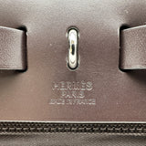 エルメス HERMES エールバッグジップPM K刻 エベンヌ シルバー金具 トワル/ハンター レディース ショルダーバッグ